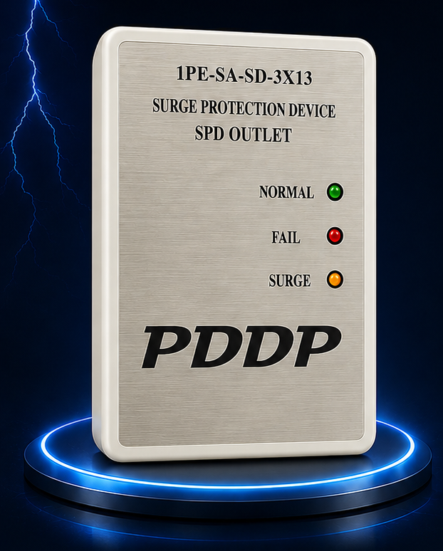 محافظ و نوسان گیر برق مرکزی پریزی مدل  1PE-SA-SD-3×13S